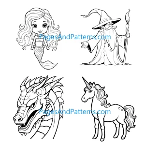 Fantasy Characters Ages 2+ Bundle (#1) 125 Pages