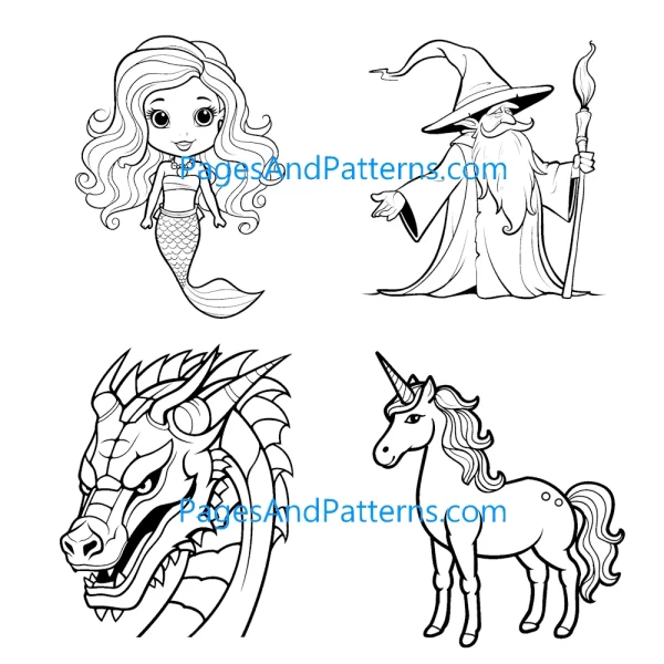 Fantasy Characters Ages 2+ Bundle (#1) 125 Pages