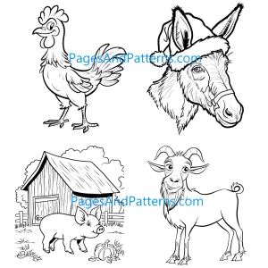 Farm Animals Bundle (#1) Ages 2+ (125 Pages)