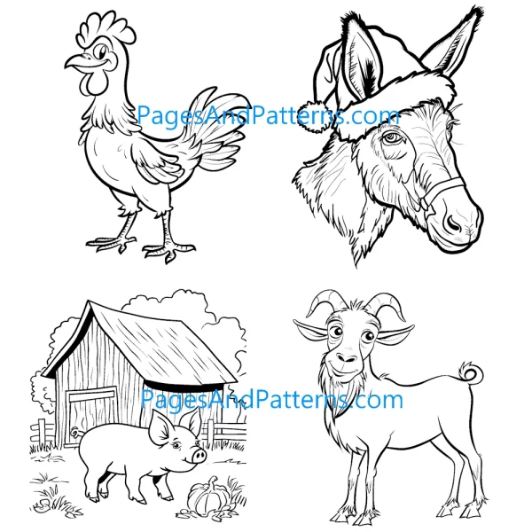 Farm Animals Bundle (#1) Ages 2+ (125 Pages)