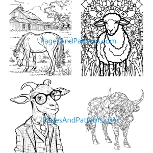 Farm Animals Bundle (#1) Age 7+ (125 Pages)