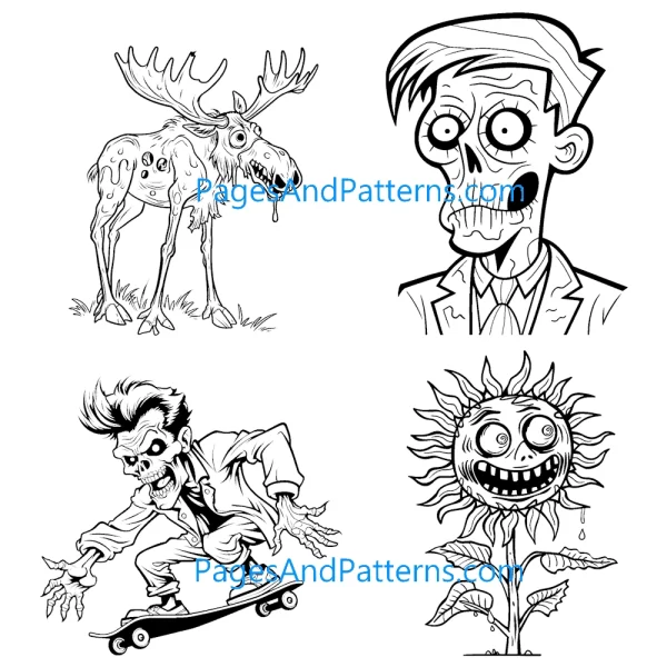 Zombies Bundle (#1) Ages 2+ (125 Pages)