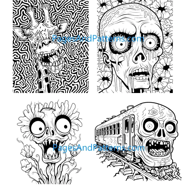 Zombies Bundle (#1) Ages 7+ (125 Pages)