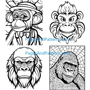 Apes-Monkeys All Ages Bundle #1 (125 Pages)