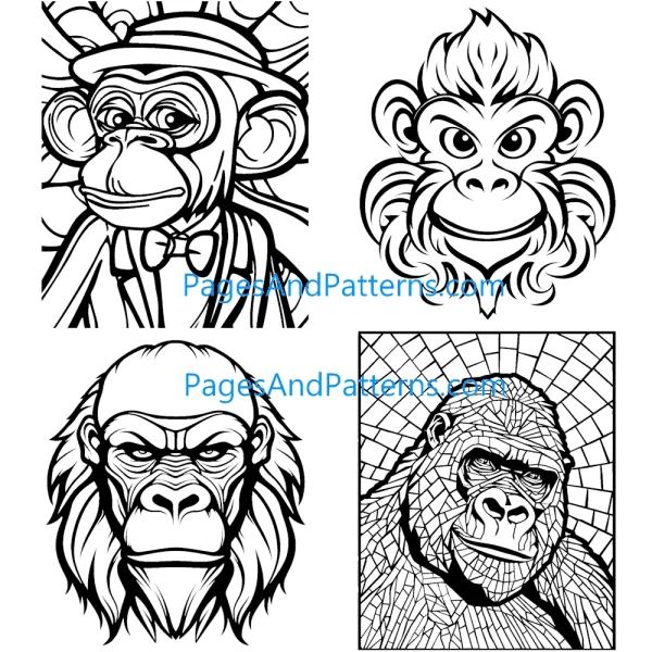 Apes-Monkeys All Ages Bundle #1 (125 Pages)