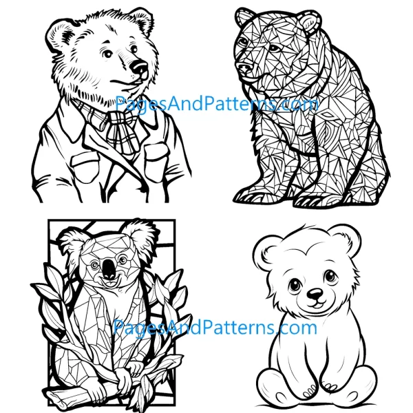 Bears All Ages Bundle #1 (125 Pages)