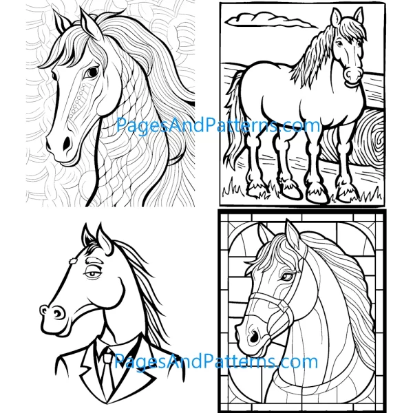 Horses All Ages Bundle (#1) 125 Pages