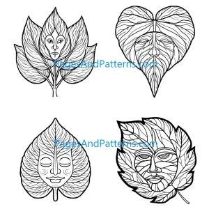 Leaf Faces  Ages 7+ Bundle (#2) 125 Pages