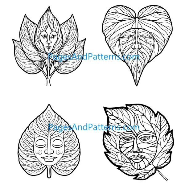 Leaf Faces  Ages 7+ Bundle (#2) 125 Pages