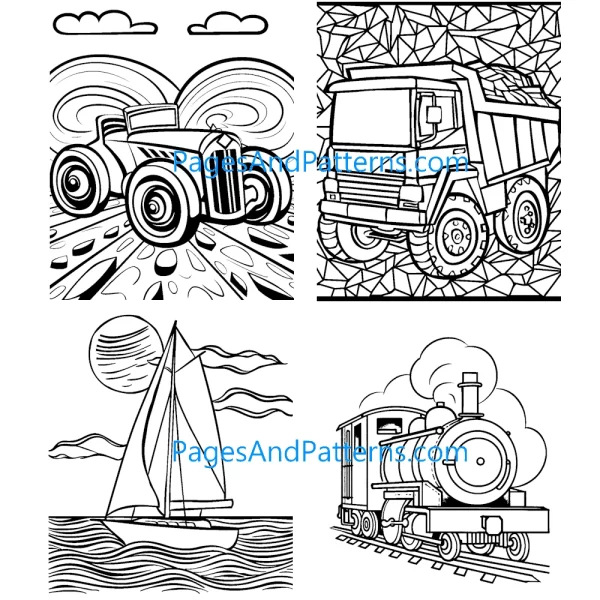 Transportation Bundle (#1) All Ages (125 Pages)