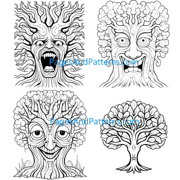 Tree Faces Bundle (#1) Ages 7+ (125 Pages)