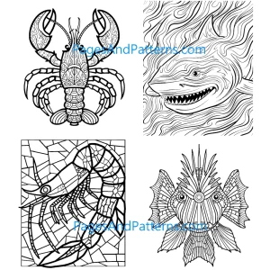 Water Animals Bundle (#1) Ages 7+ (125 Pages)