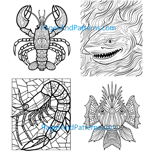 Water Animals Bundle (#1) Ages 7+ (125 Pages)