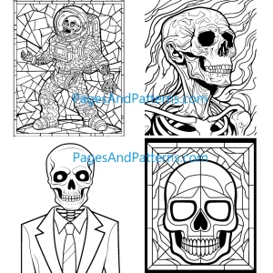 Skeletons Skulls All Ages Bundle (#1) 125 Pages