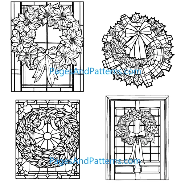 Christmas Wreaths All Ages Bundle (#1) 125 Pages