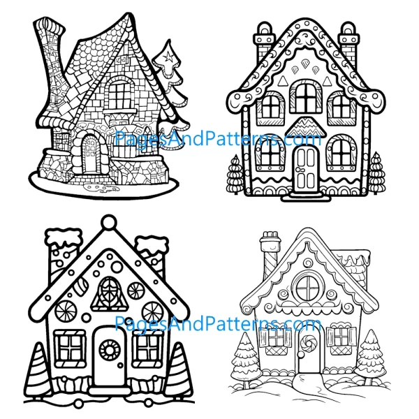 Gingerbread Houses All Ages Bundle (#1) 125 Pages